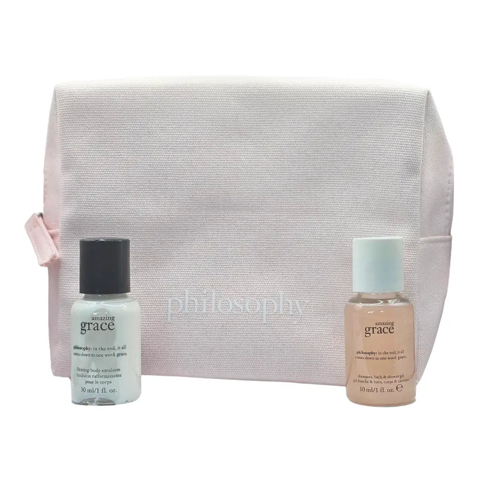 Philosophy Amazing Grace Set Body Emulsion 30ml + Shower Gel 30ml + Pink Pouch Philosophy