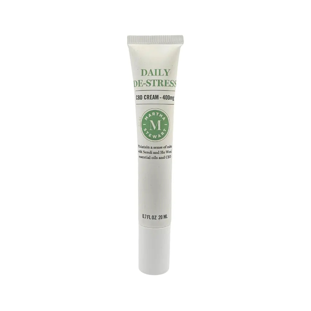 Martha Stewart Daily De-Stress CBD Cream 400mg 20ml with Neroli & Ho Wood Martha Stewart