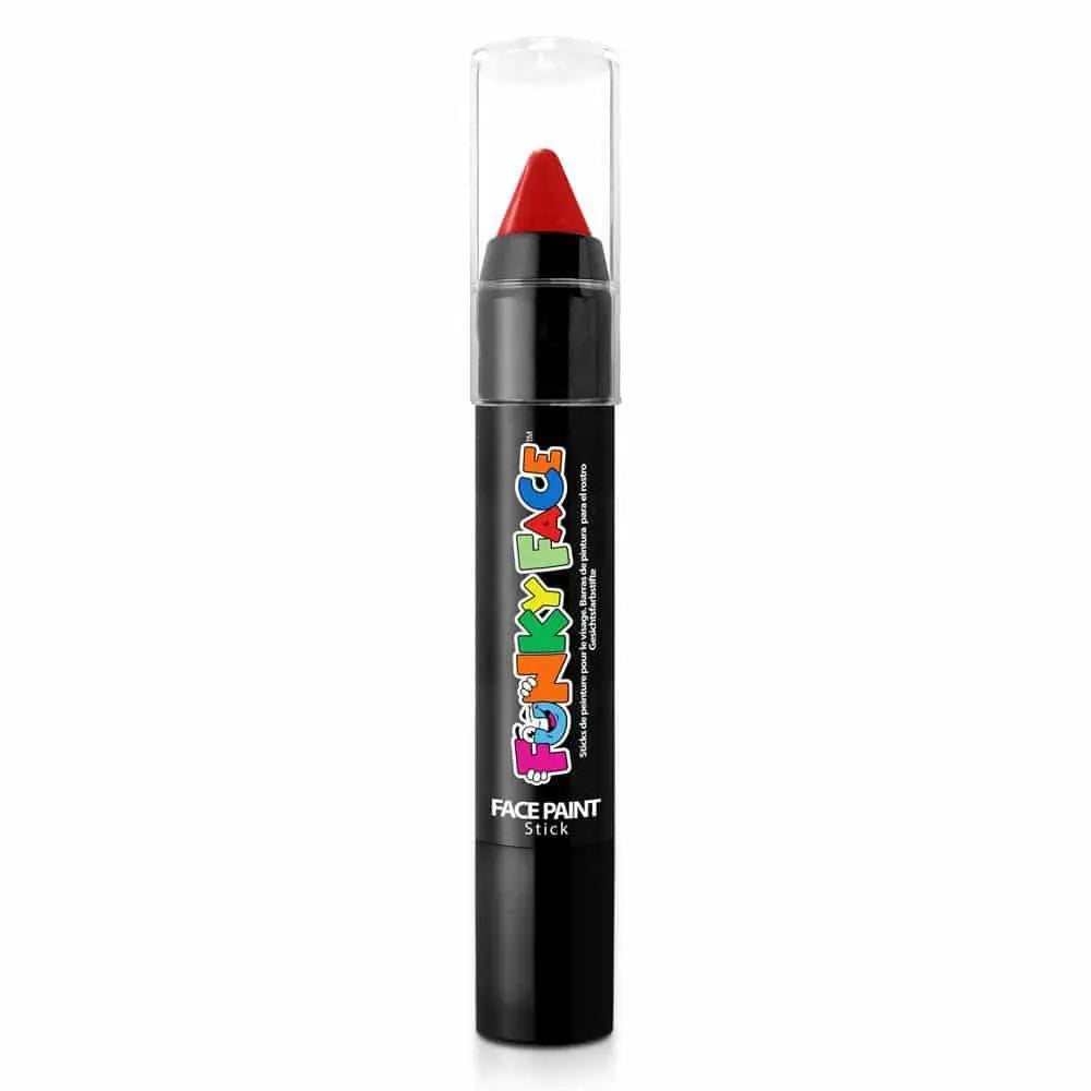 Funky Face by PaintGlow Face Paint Stick - Bright Red PaintGlow