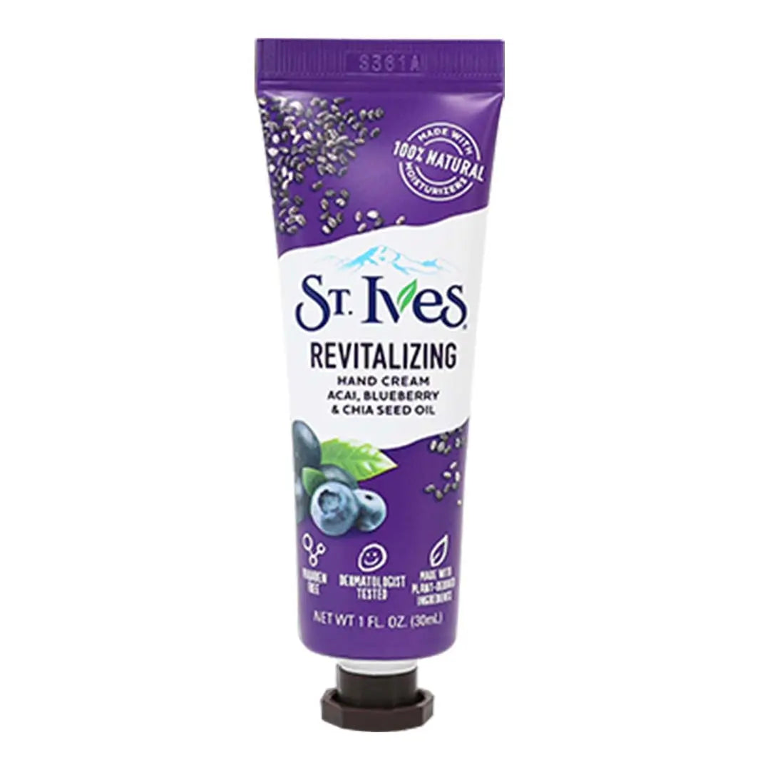St.Ives Revitalising Hand Cream 30ml - Acai, Blueberry and Chia Seed Oil St. Ives
