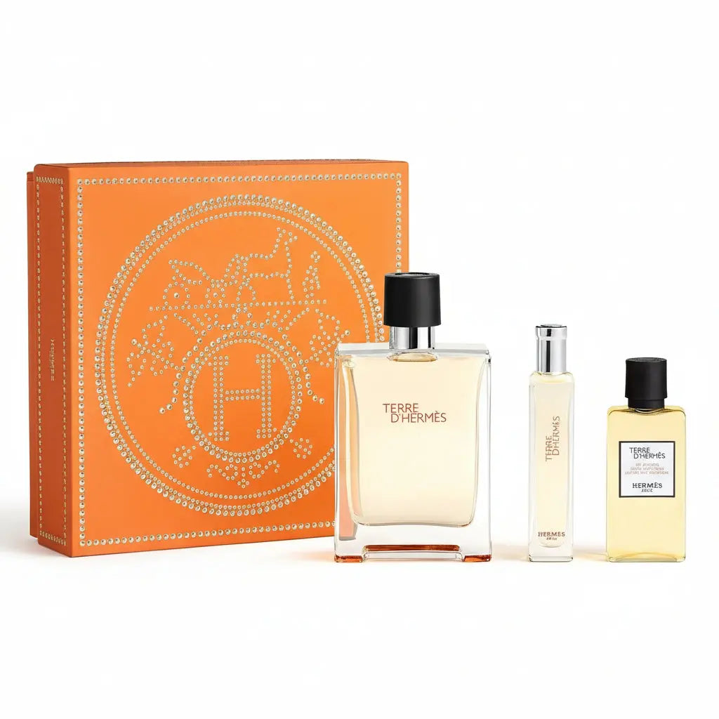 Hermes Terre d'Hermes Gift Set EDT 100ml + EDT 15ml + Shower Gel 40ml Hermes