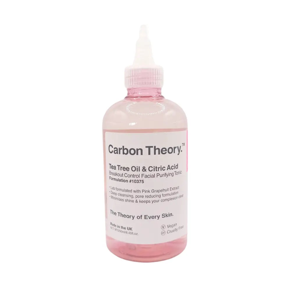 Carbon Theory Tea Tree Oil & Citric Acid Facial Purifying Tonic 250ml