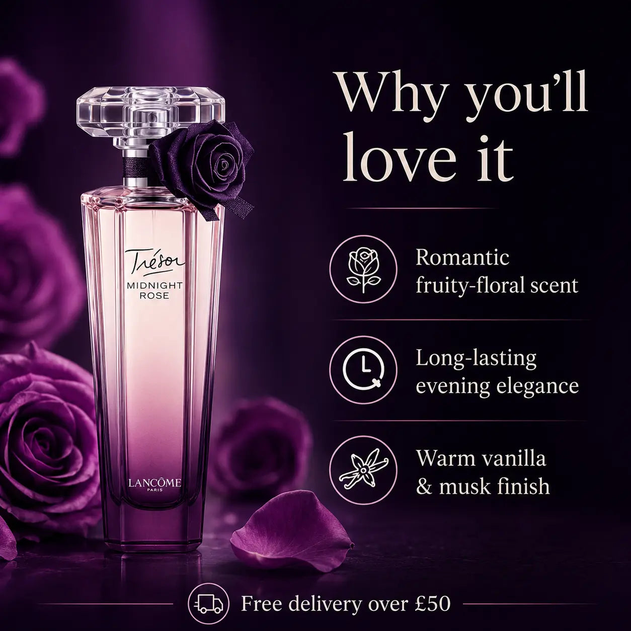 Lancome Tresor Midnight Rose Eau de Parfum Spray 50ml