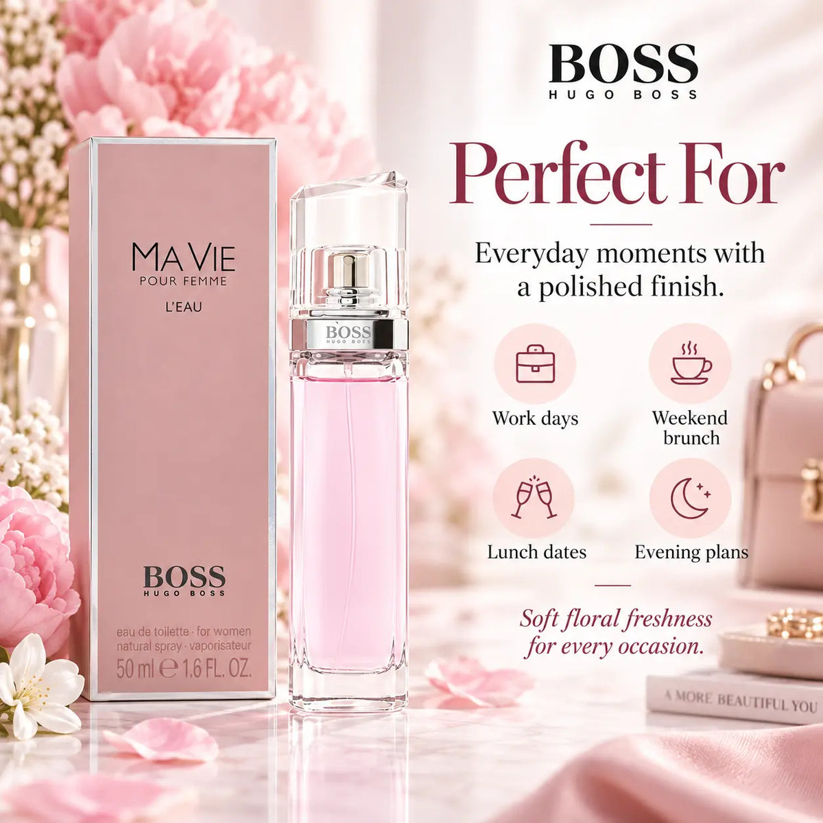Hugo Boss Ma Vie Pour Femme L'Eau Eau de Toilette Spray 50ml Hugo Boss