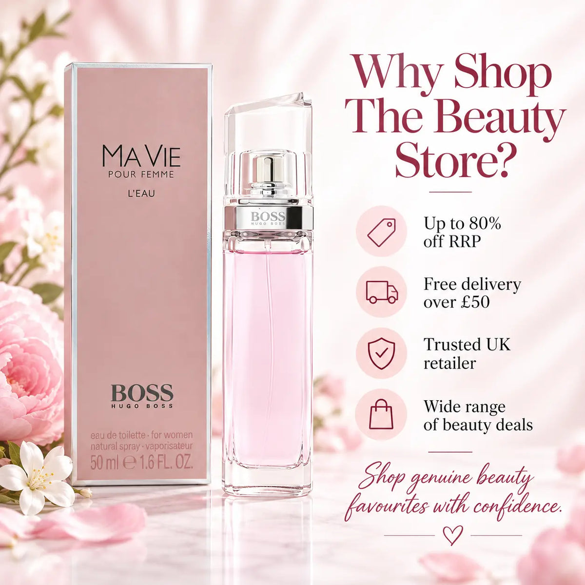 Hugo Boss Ma Vie Pour Femme L'Eau Eau de Toilette Spray 50ml Hugo Boss