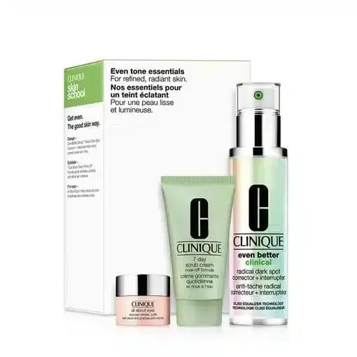 Clinique Skin School Even Tone Essentials Set Corrector 50ml + Scrub 30ml + Eye Cream 5ml Clinique