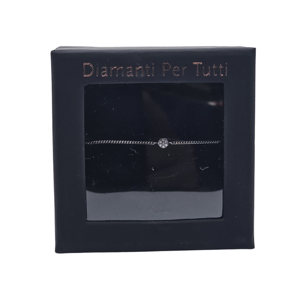 DPT Antwerp First Round Diamond Chain Bracelet - Silver