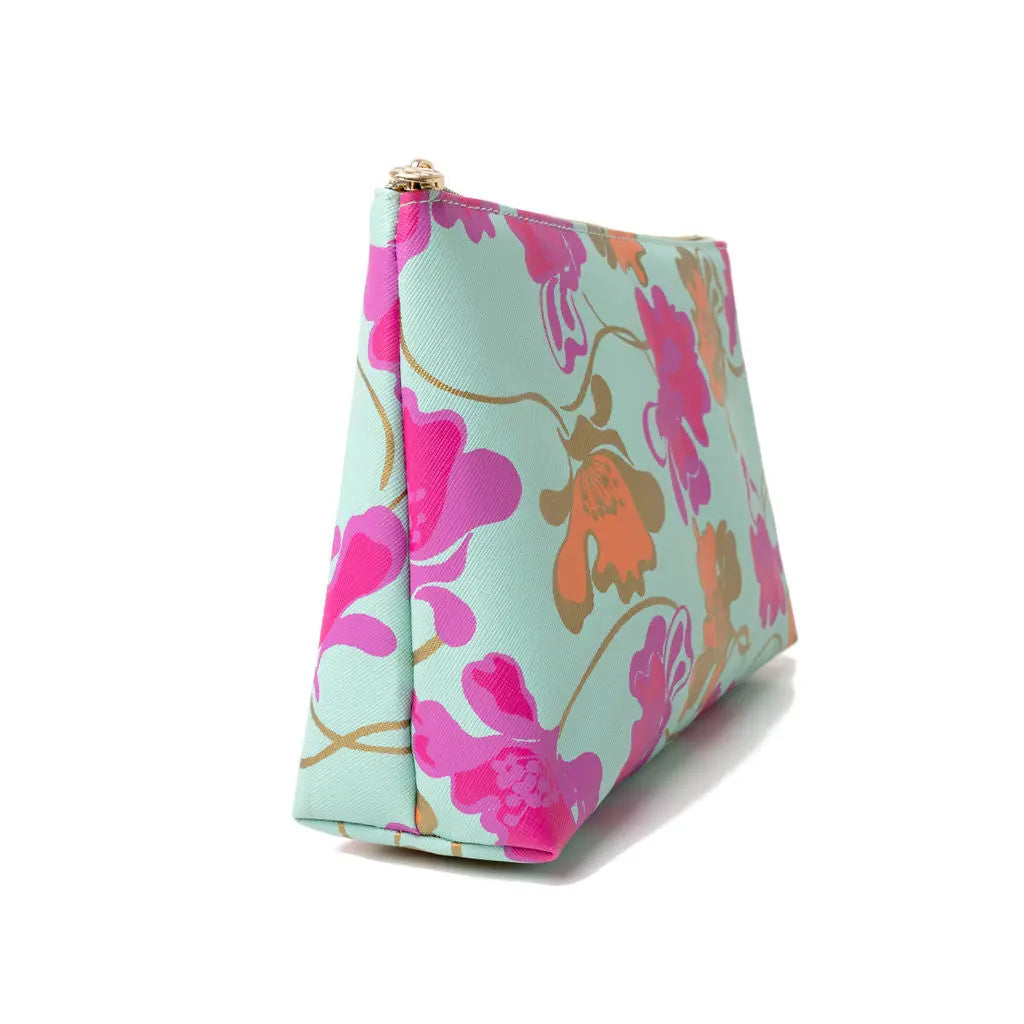 Victoria Green 'Mia' Large Makeup Bag in Flowing Floral Victoria Green