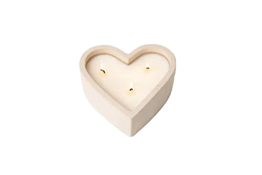 Victoria Green Heart-Shaped Soy Candle - Vanilla Imperfect Victoria Green