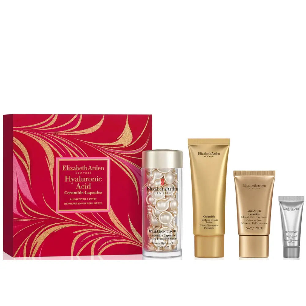 Elizabeth Arden 4pc Set Hyaluronic Acid Ceramide Caps Plump With A Twist Elizabeth Arden