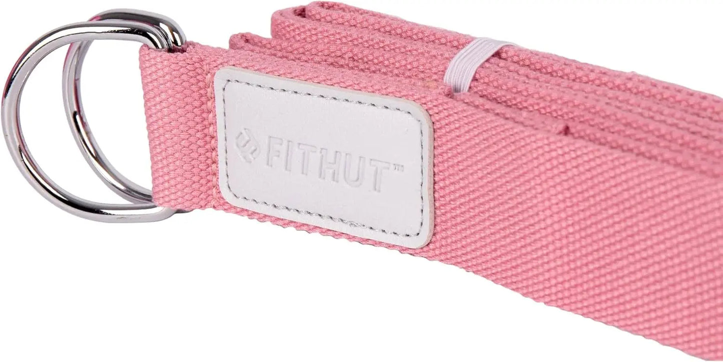 FitHut Yoga Pack: Twin Blocks & Strap - Pink