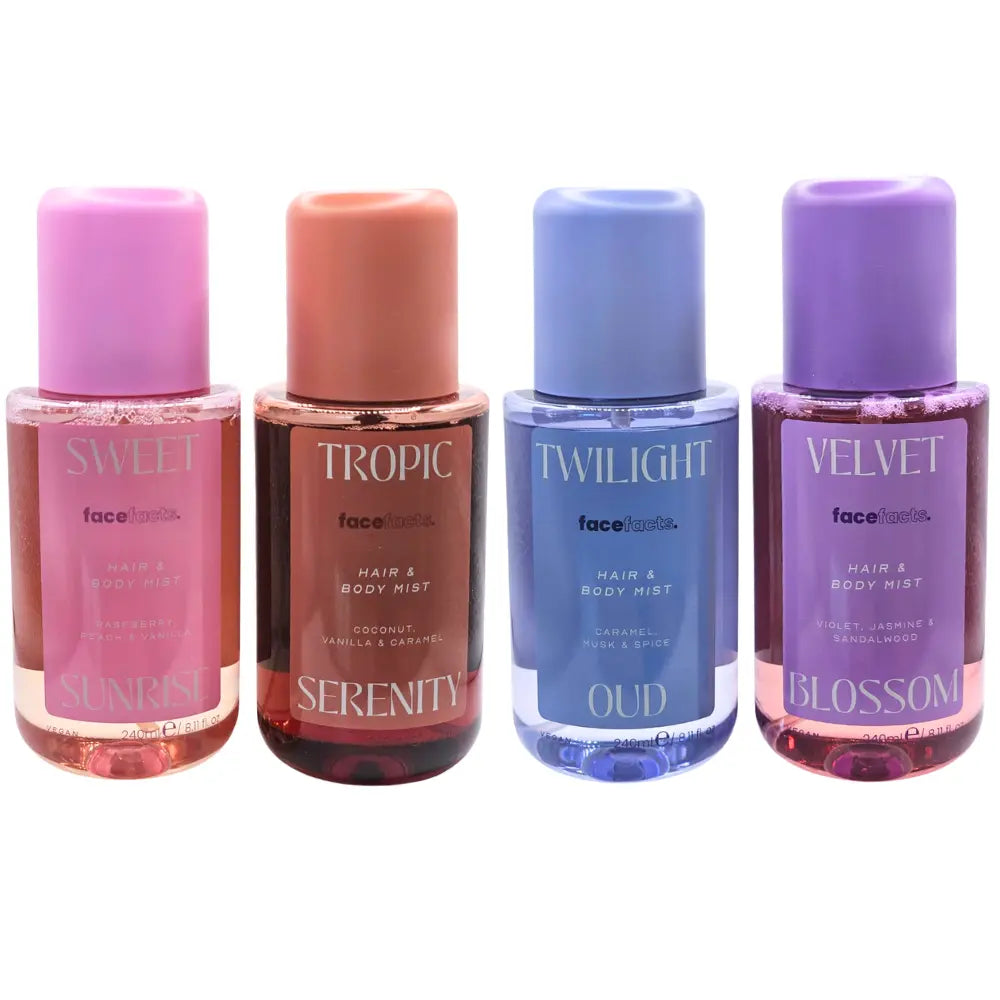 Face Facts Auua Fragrance Mist Bundle 4 x 240ml Face Facts