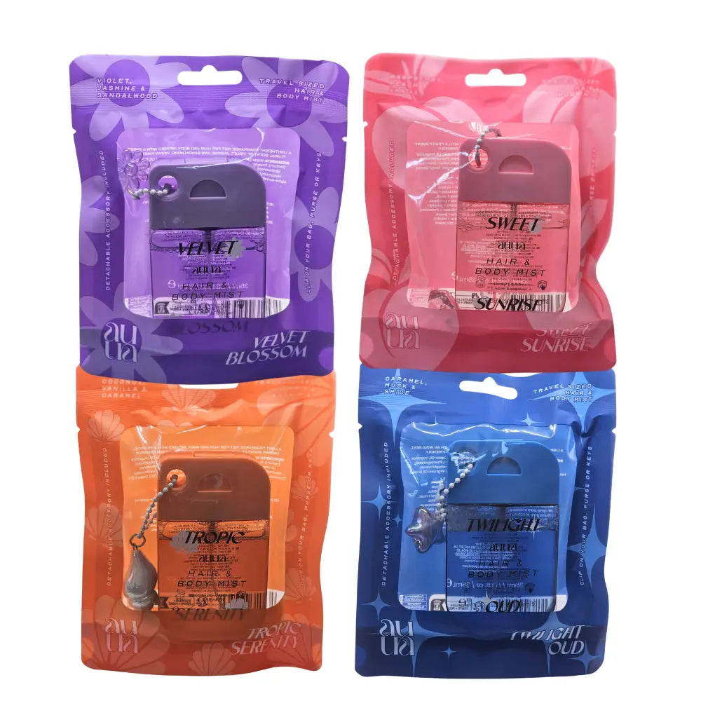 Face Facts Auua Travel Fragrance Mist Bundle 4 x 35ml Face Facts