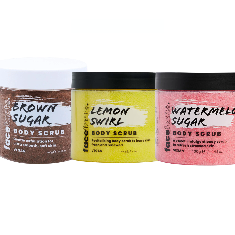 Face Facts Body Scrub Bundle 3 x Body Scrub 400g