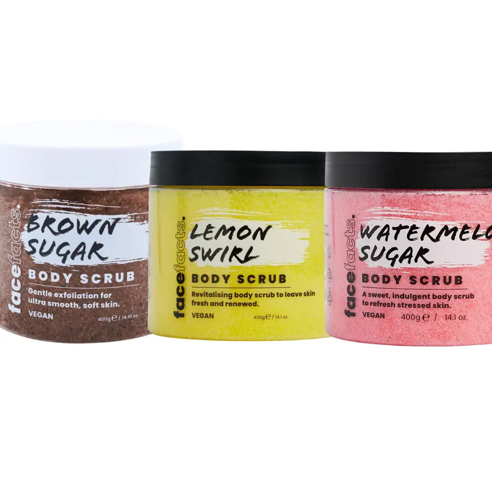 Face Facts Body Scrub Bundle 3 x Body Scrub 400g Face Facts