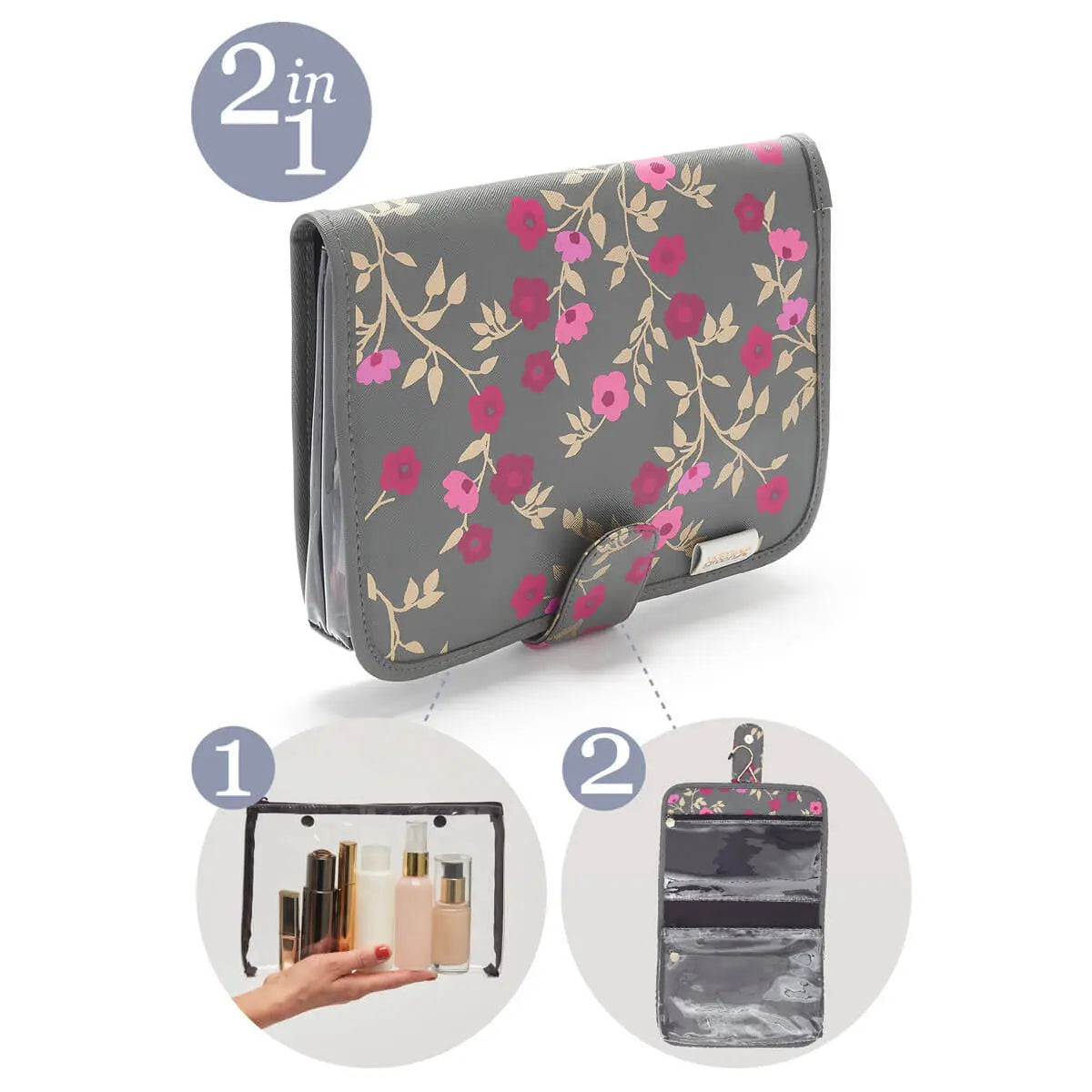 Kate hanging wash bag 2 in 1