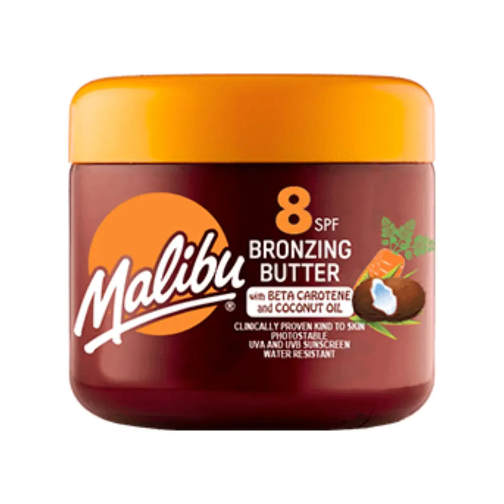 Malibu Sun SPF 8 Bronzing Body Butter with Carotene & Coconut Oil 300ml Malibu