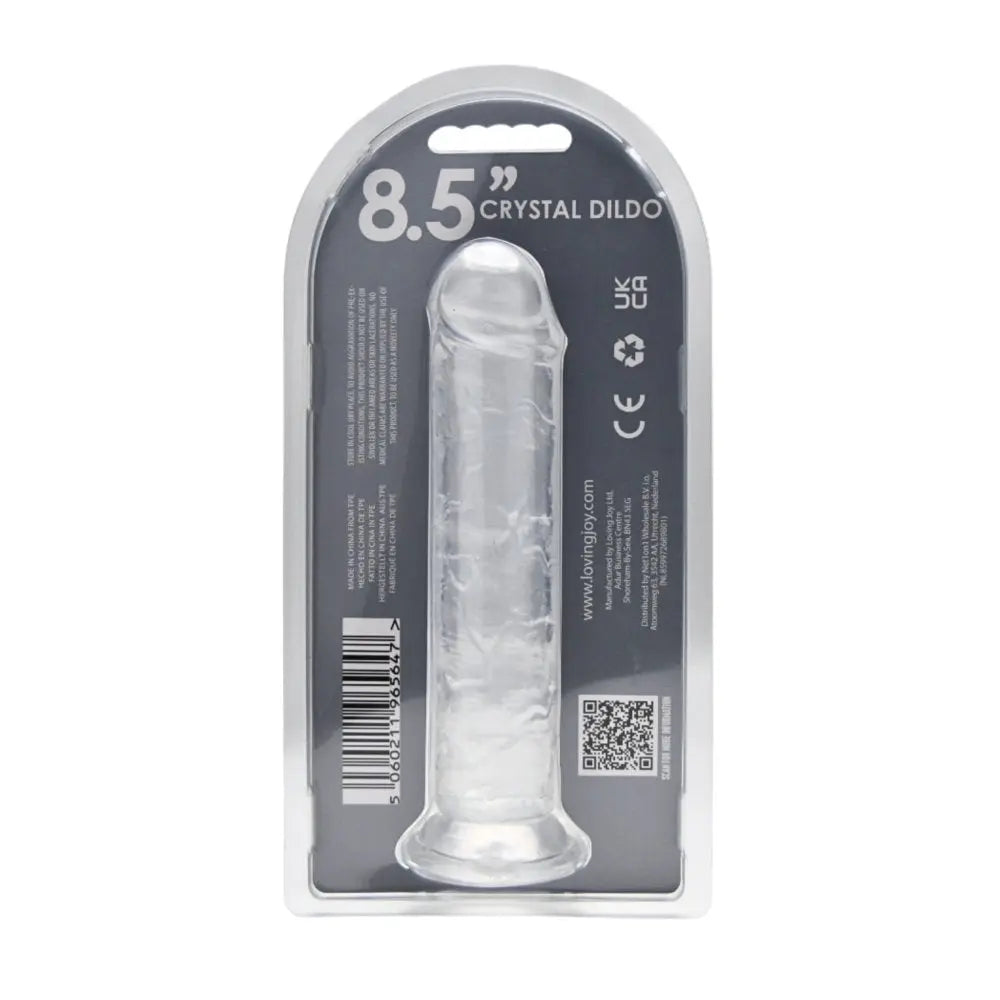 Loving Joy 8.5 Inch Suction Cup Dildo Clear Loving Joy