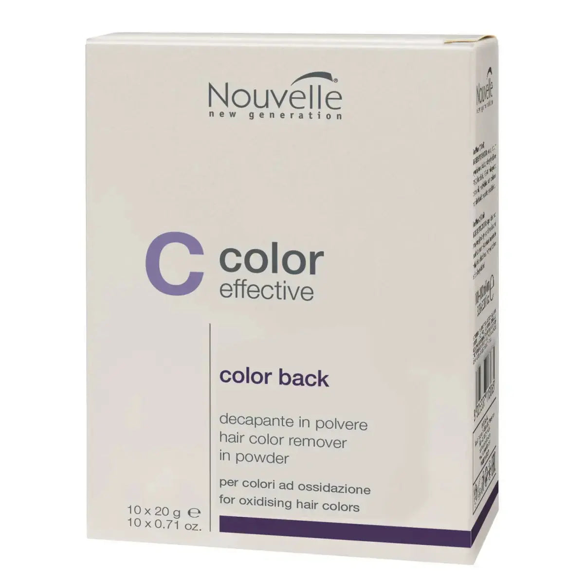 Nouvelle Color Effective Color Black Hair Color Remover Powder 10 x 20g Nouvelle