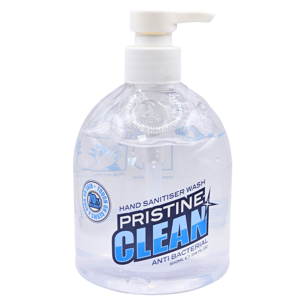 Pristine Clean Hand Sanitiser Wash Anti-Bacterial 70% Alcohol 500ml