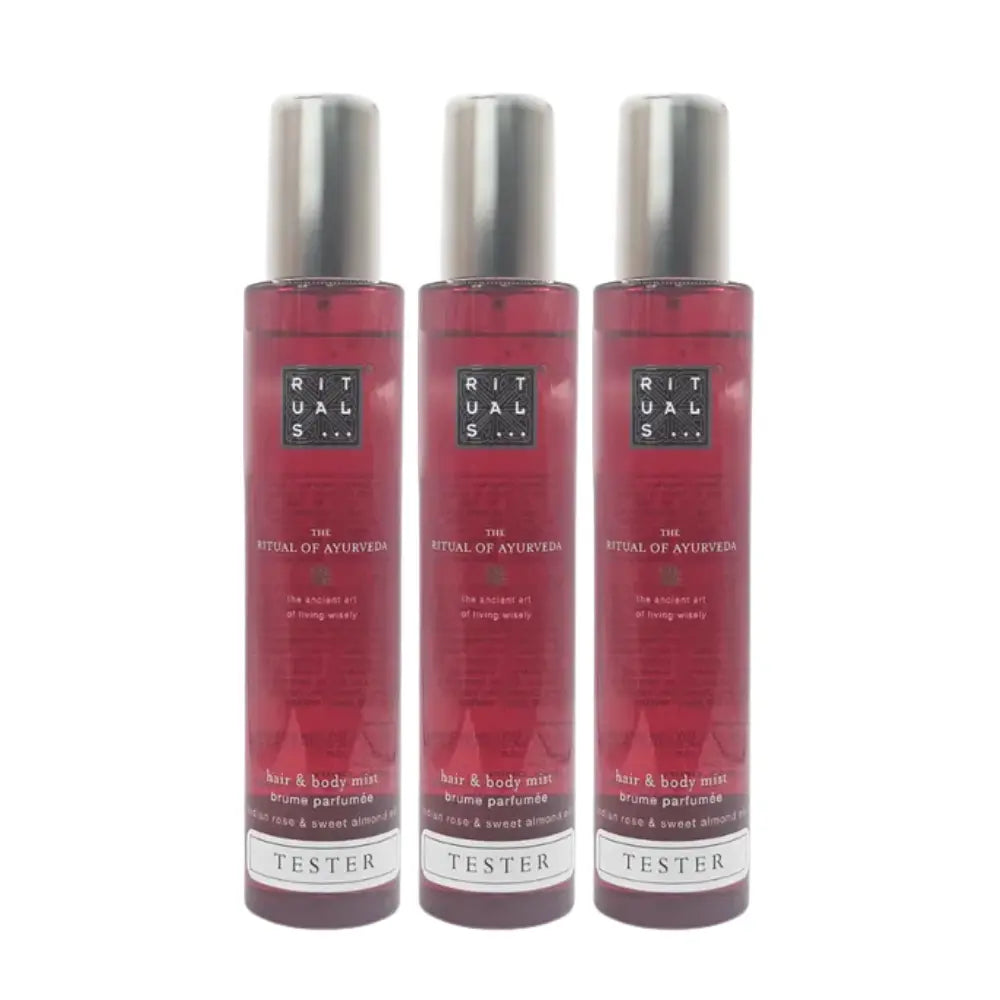 Rituals The Ritual of Ayurveda Hair & Body Mist 50ml Tester Pack of 3