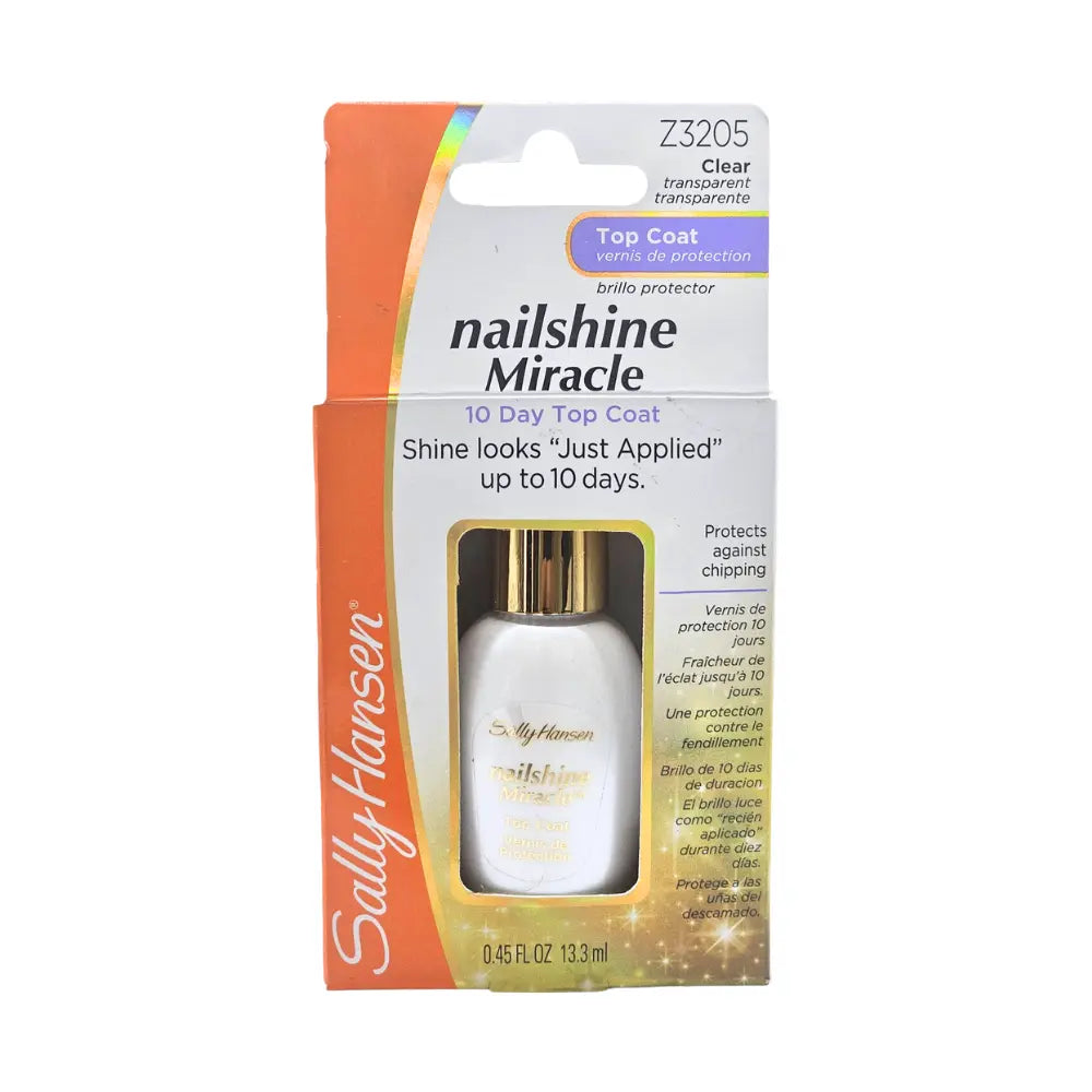 Sally Hansen nailshine Miracle 10 Day Top Coat 13.3ml - Z3205 Clear/Transparent Sally Hansen