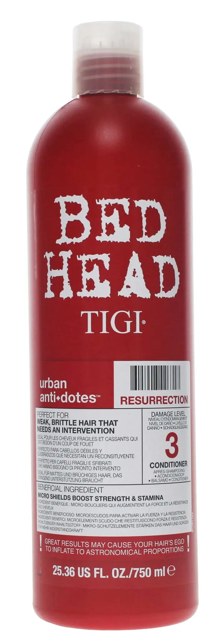 TIGI BED HEAD 750ML CONDITIONER RESURRECTION - Pack of 12