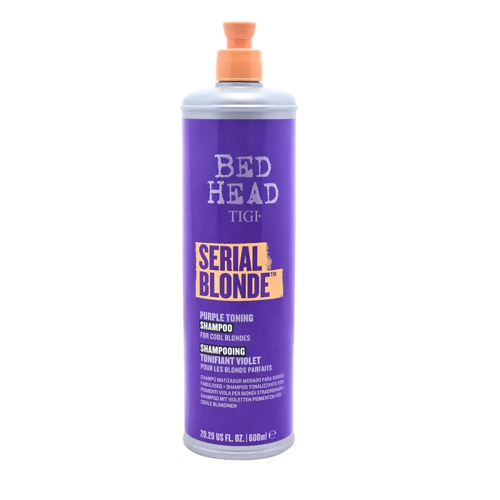 Tigi Bed Head Serial Blonde Purple Toning Shampoo for Cool Blondes 600ml Tigi