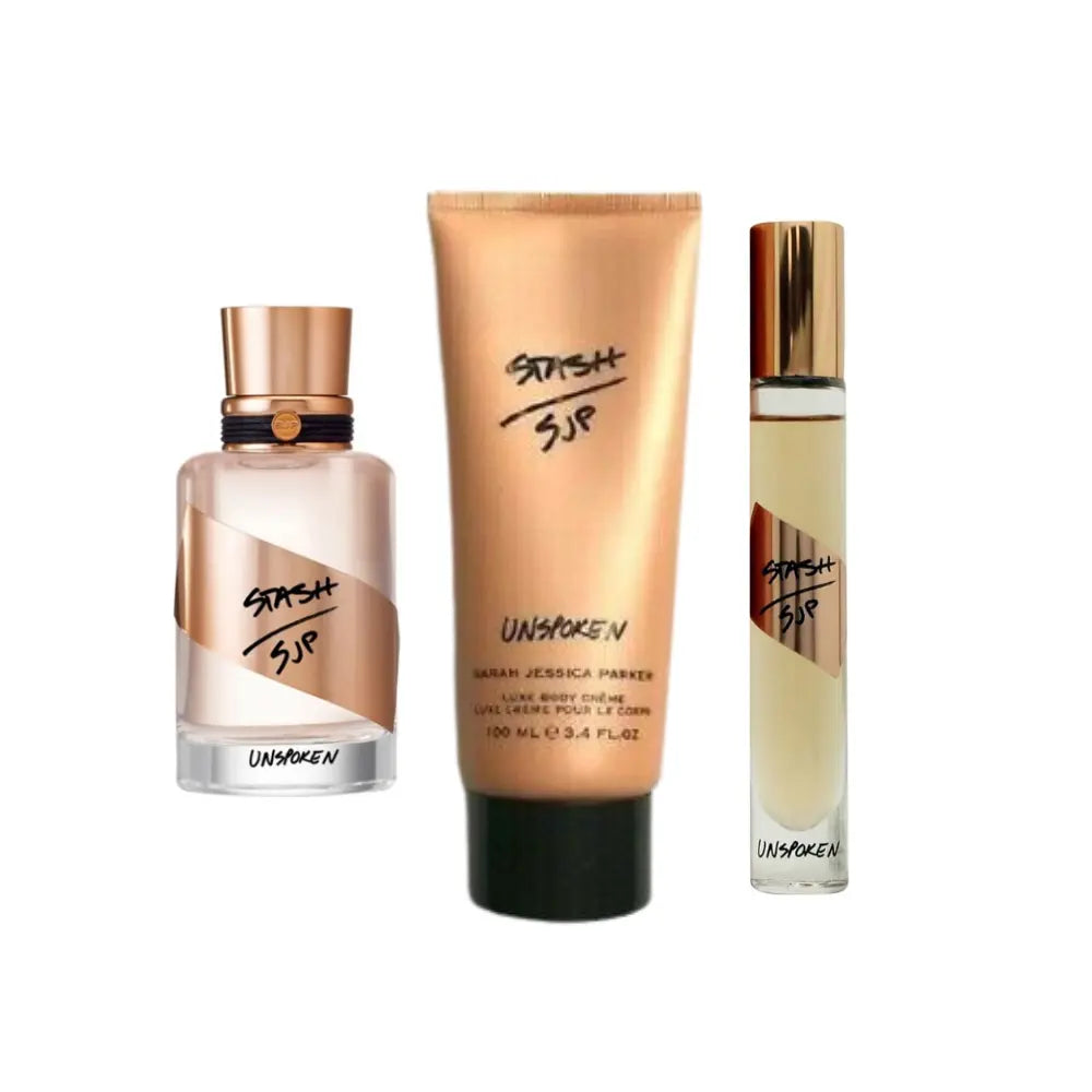Sarah Jessica Parker Stash Unspoken Gift Set EDP 30ml + EDP 10ml + Body Lotion 100ml Damaged Box Sarah Jessica Parker