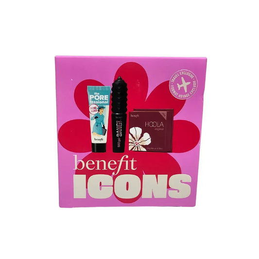 Benefit Cosmetics Icons Makeup Travel Set Primer 7.5ml + Mascara 4g + Bronzer 2.5g benefit Cosmetics