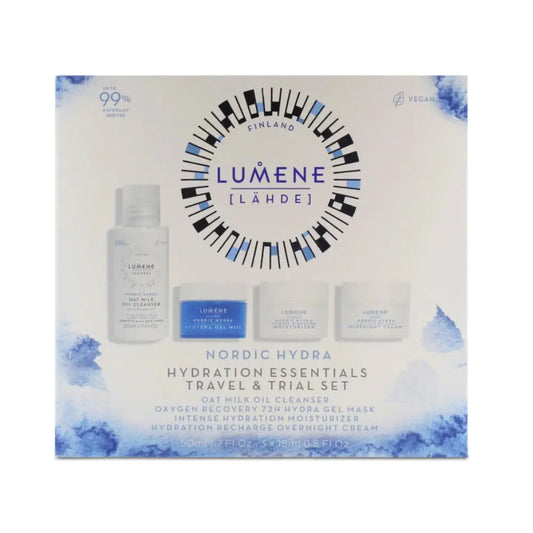 Lumene Nordic Hydra Hydration Essentials Travel & Trial Skincare Gift Set Lumene