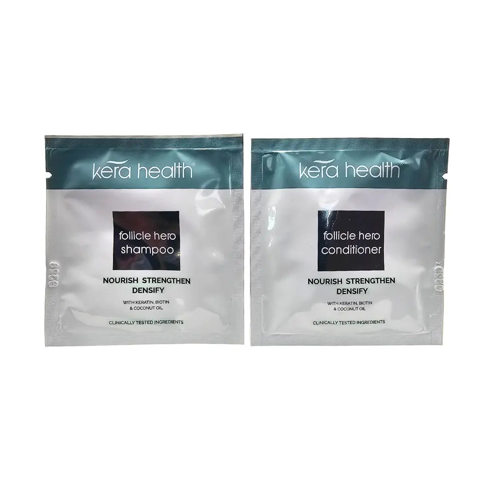 Kera Health Follicle Hero Shampoo & Conditioner Carded Samples Kera Health