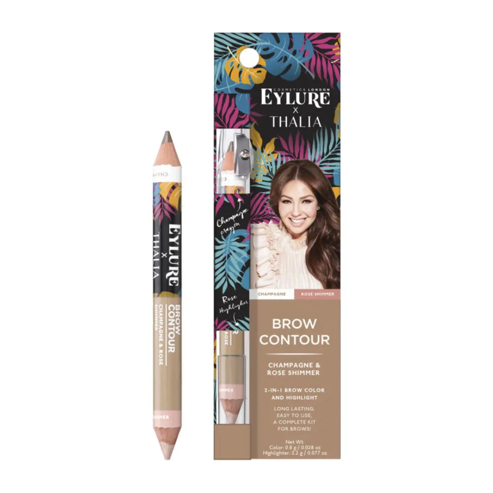 Eylure x Thalia Brow Contour Color & Highlighter - Chestnut & Gold Shimmer Eylure