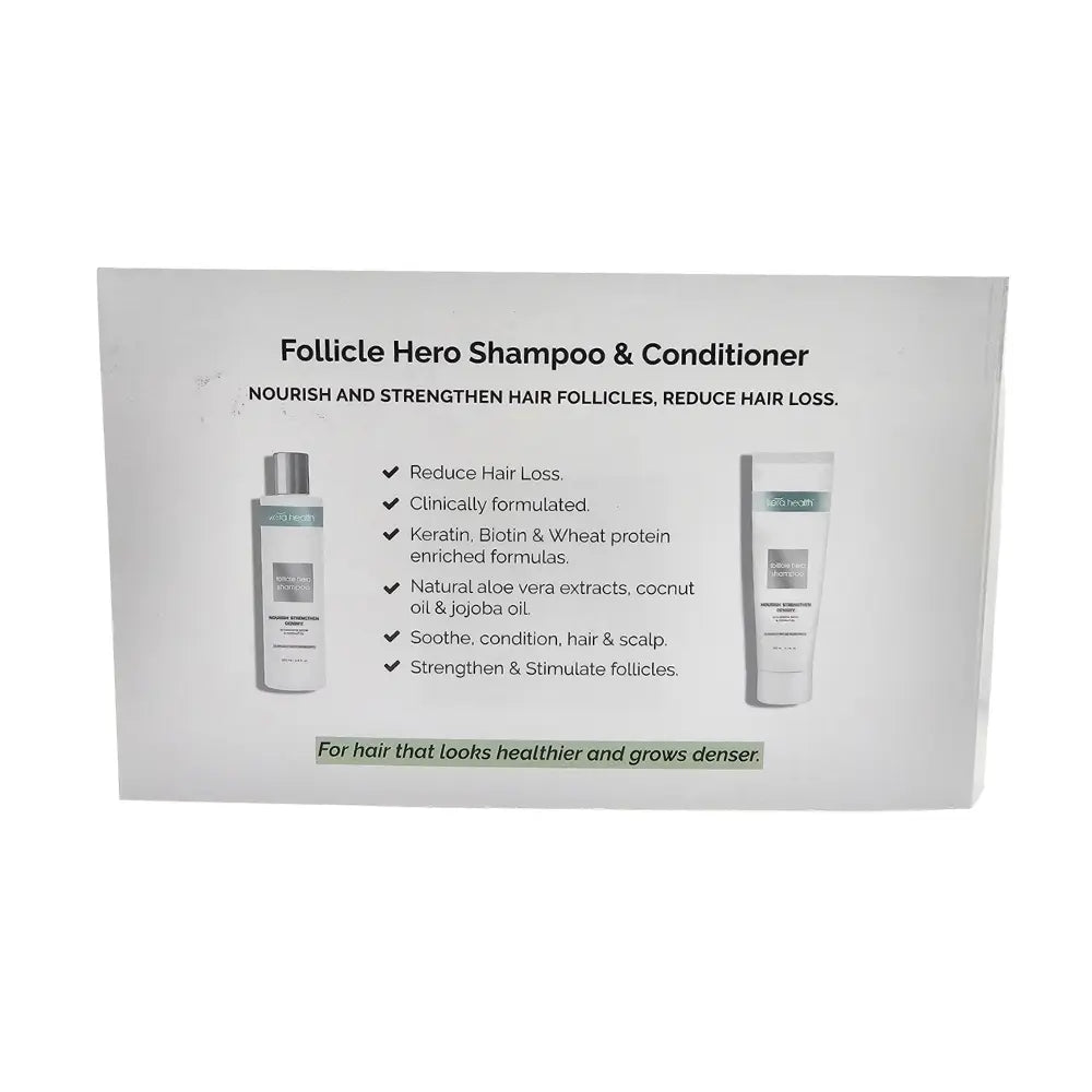 Kera Health Follicle Hero Shampoo & Conditioner Carded Samples Kera Health