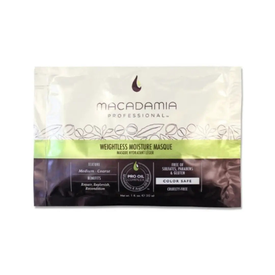 Macadamia Professional Weightless Repair Masque 30ml Sachet Macadamia Natural Oil