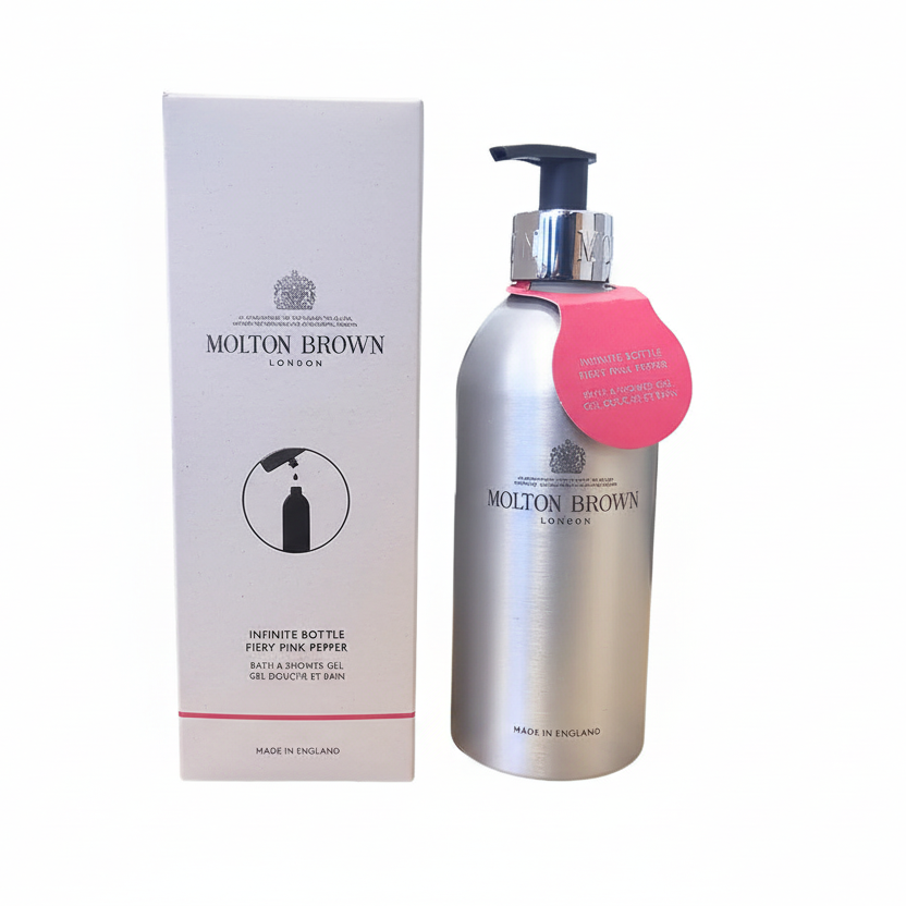 Molton Brown Infinite Bottle Fiery Pink Pepper Bath & Shower Gel 400ml Molton Brown