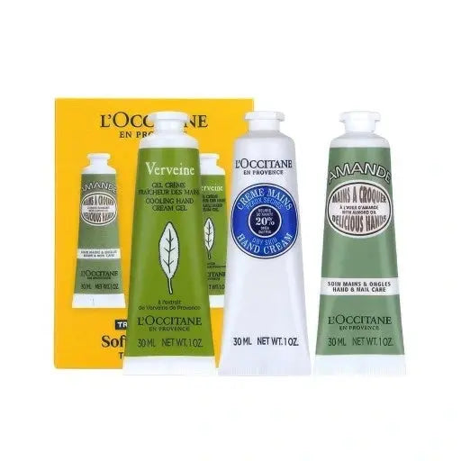 L'Occitane Soft Hands Trio 3 x 30ml - Shea Butter + Almond + Verbena L'Occitane