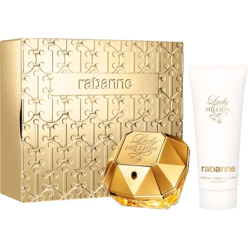 Paco Rabanne Lady Million 80ml EDP Spray / 100ml Sensual Body Lotion Paco Rabanne