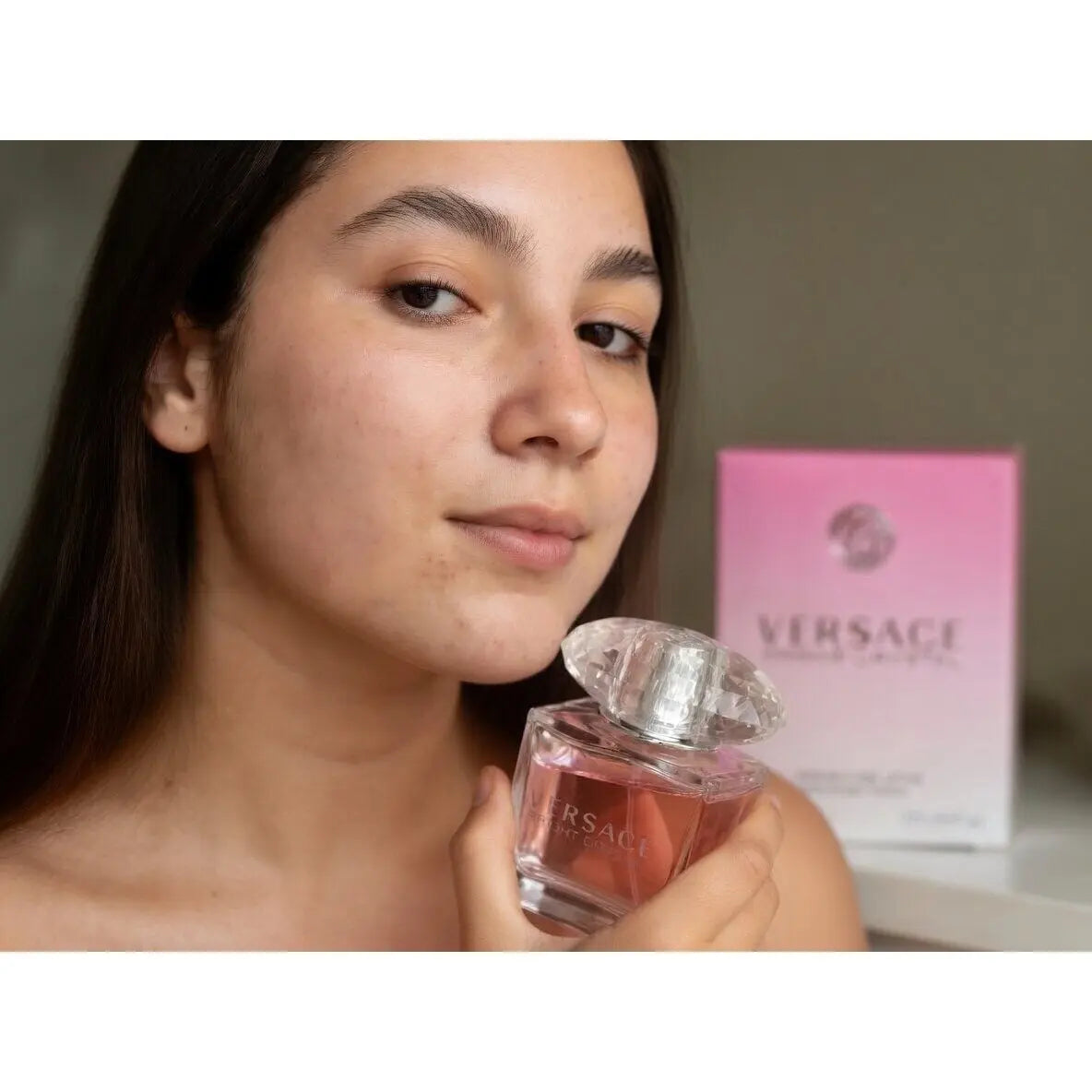 Versace Bright Crystal Eau de Toilette Spray 30ml & Yellow Diamond Deodorant Stick 50ml Women's Luxury Fragrance Gift Set Floral Fresh Scented Daily Skincare Bundle Versace