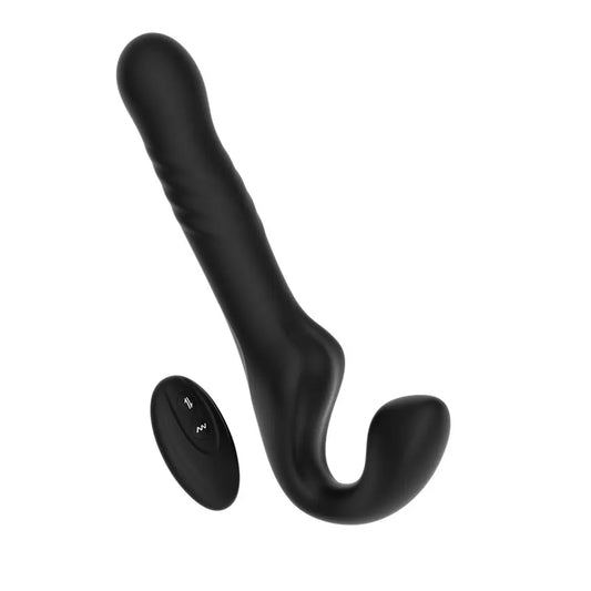 Mina Surge Remote Thrusting & Vibrating Strapless Strap On MINA