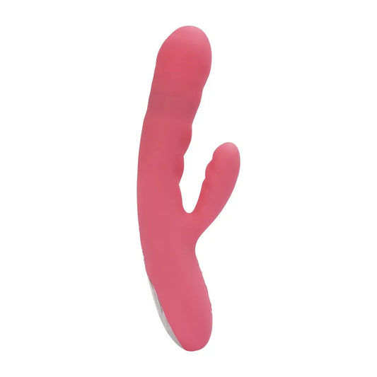 Svakom Avery Thrusting Vibrator with Clitoral Stimulator Pink Svakom