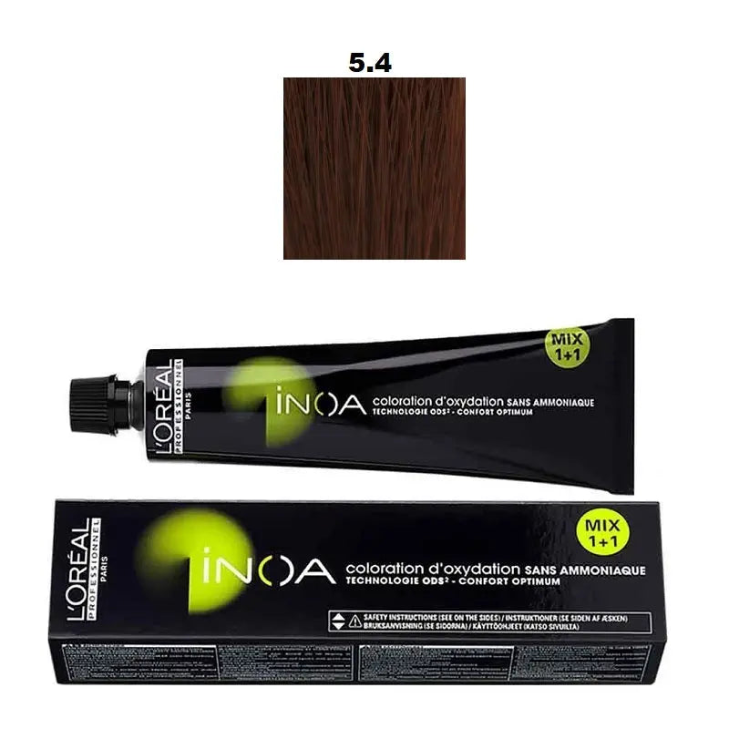 L'Oreal Professional INOA Ammonia-Free Permanent Hair Colour 60g - 5.4 Light Copper Brown