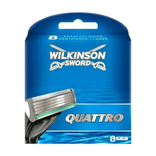 Wilkinson Sword Systems Quattro Men's Razor 8 Blade Refills Pack Wilkinson Sword