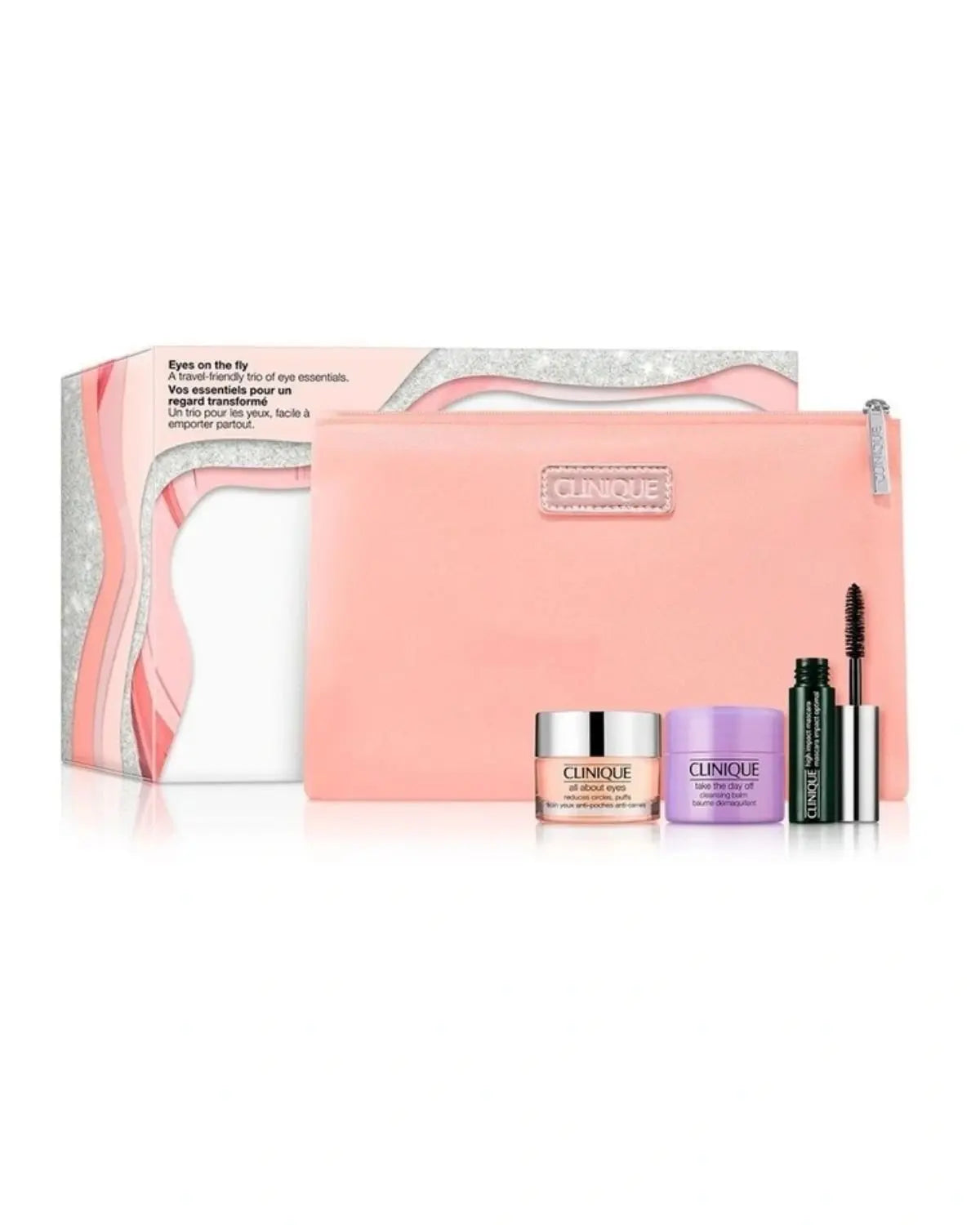 Clinique Eyes on the Fly Travel Set Eye Cream 15ml + Mascara 3.5ml + Cleansing Balm 15ml Clinique