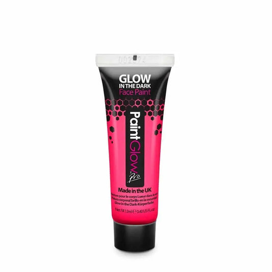 PaintGlow Pro Glow in the Dark Face Paint 12ml  - Pink PaintGlow