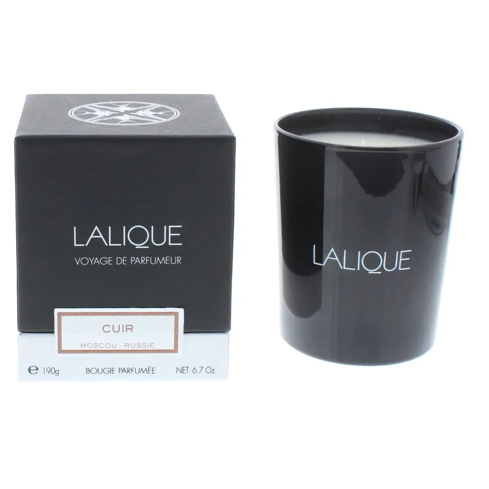 Lalique Cuir Moscou Russie Candle 190g Lalique