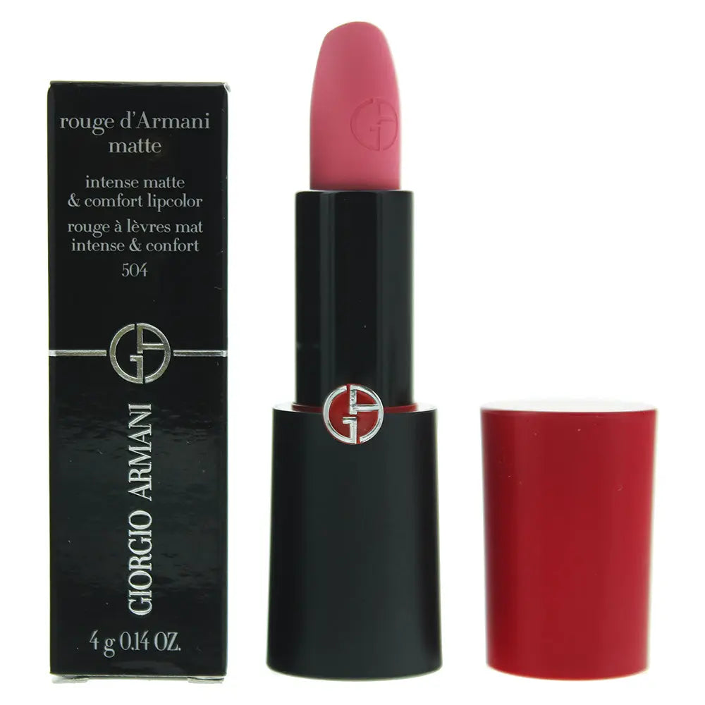 Giorgio Armani Rouge Matte 504 Russian  Rose Lipstick 4g Giorgio Armani