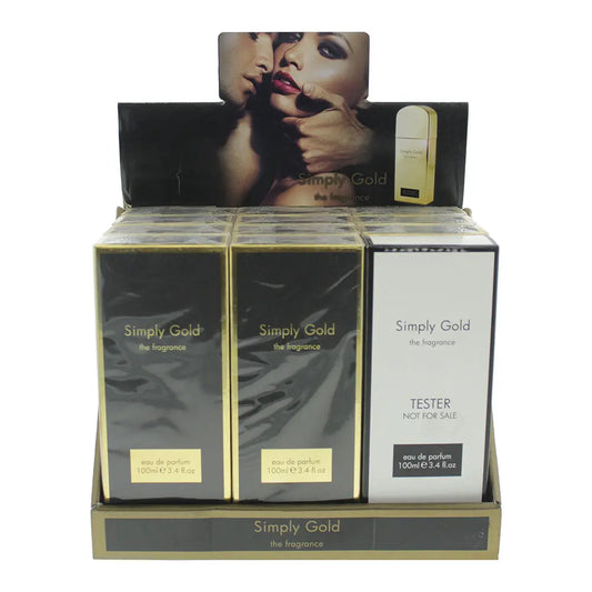 Simply Gold Display Unit 11 Pieces + Tester