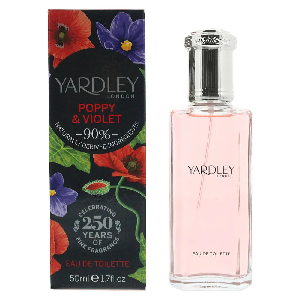 Yardley Poppy and Violet Eau de Toilette 50ml Yardley