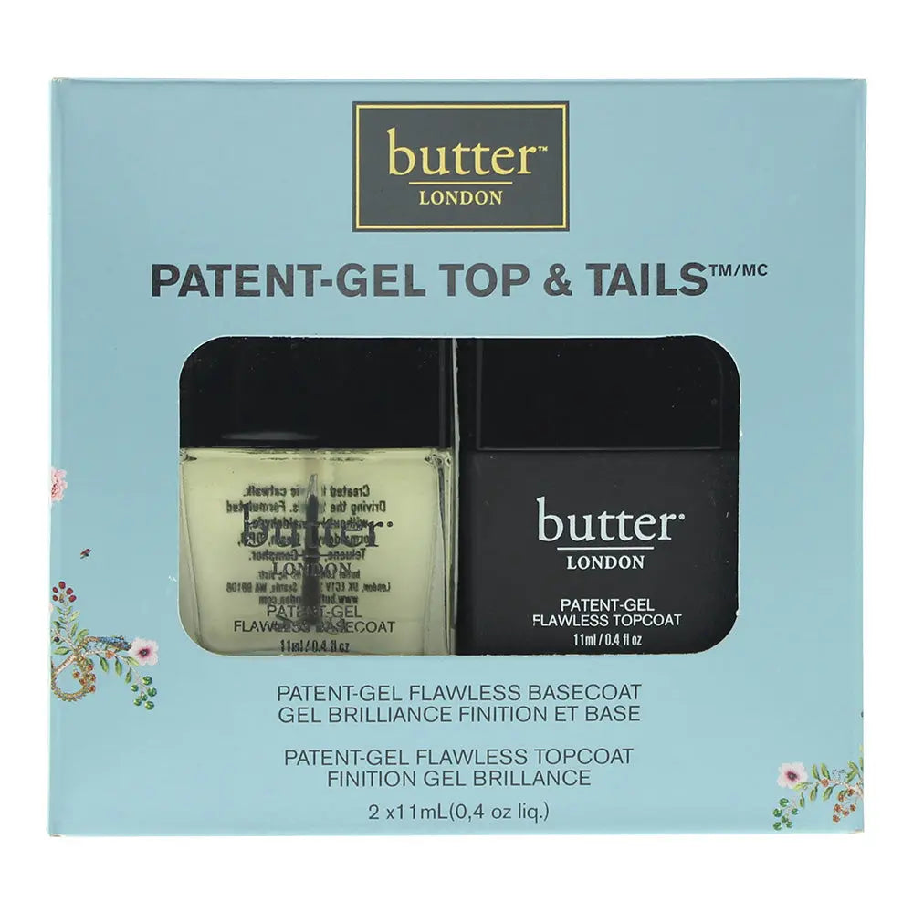 Butter London Patent Gel 2 Piece Gift Set: Base Coat 11ml - Top Coat 11ml Butter London